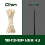 A picture of some sticks and the words " anti-corrosion & burr free ".