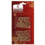 A package of gold swirl hooks.