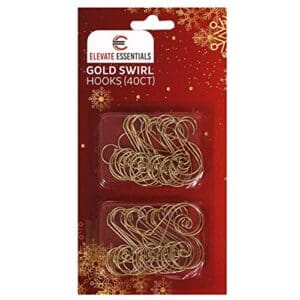 A package of gold swirl hooks.