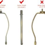 Three different types of hose are shown.