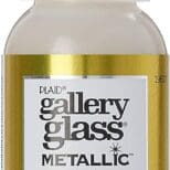 A bottle of metallic paint with the word " gallery glass " written on it.