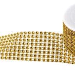 A roll of gold chain tape