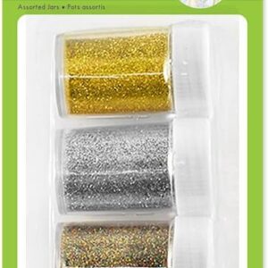 Krafty Kids GC400A Glitter Shaker Jars, 21g, Gold/Silver/Multi