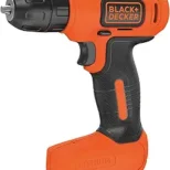 Black & Decker cordless drill with orange and black design.
